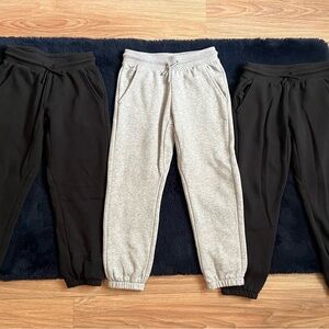 All in Motion Black and Gray Sweatpants Athletic Fit